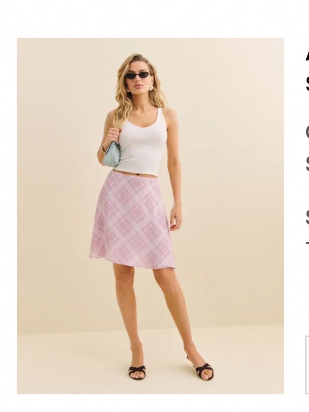 Reformation Alena Low Waist Skirt